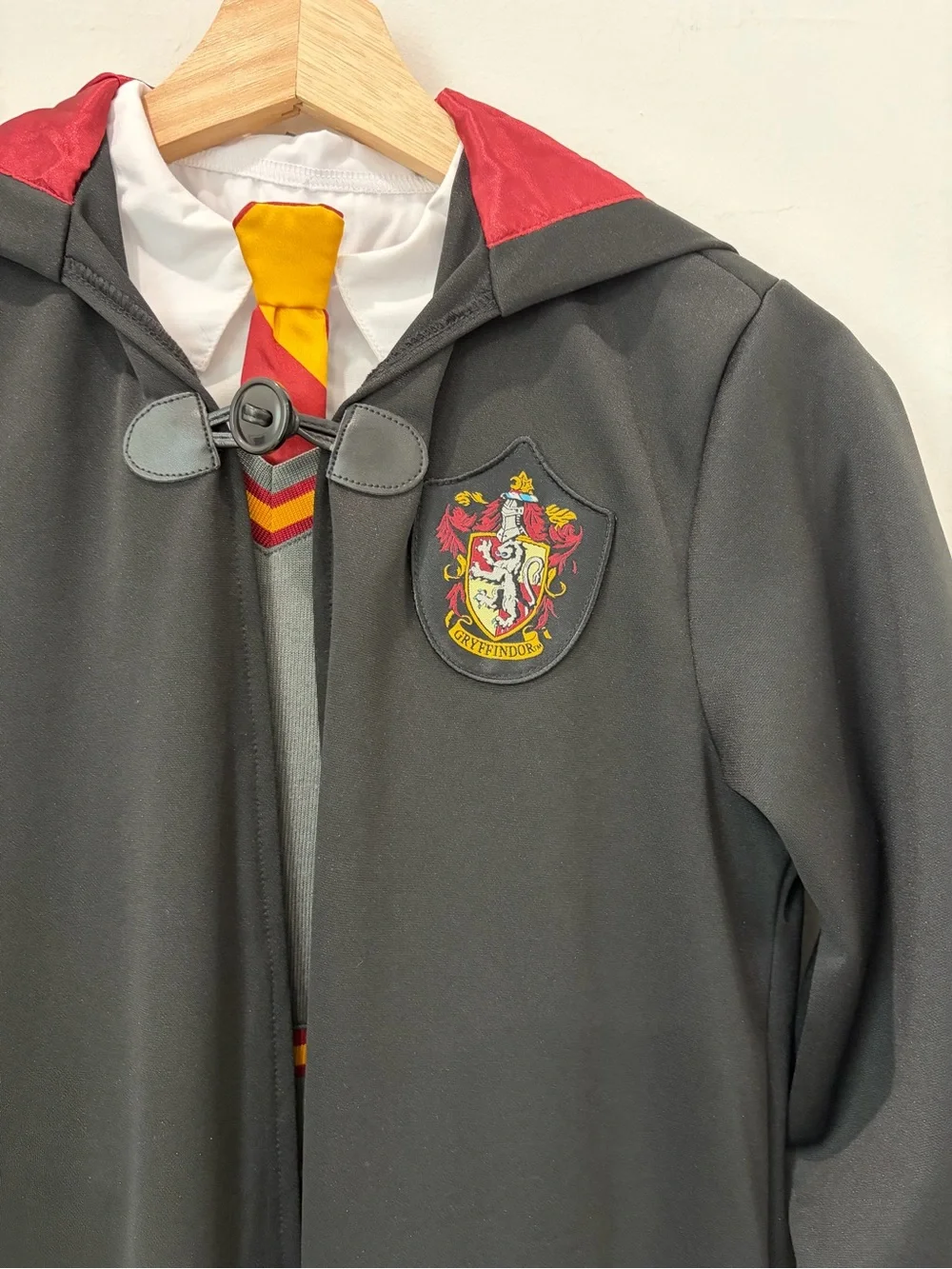 Harry Potter Black Kids Long Wizard Robe Jacket with Crest